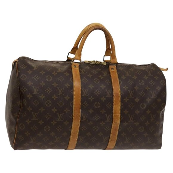 LOUIS VUITTON Monogram Keepall 50 Boston Bag M41426 LV Auth 119826